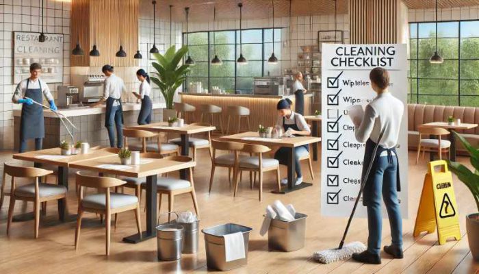 Check list vệ sinh nhà hàng